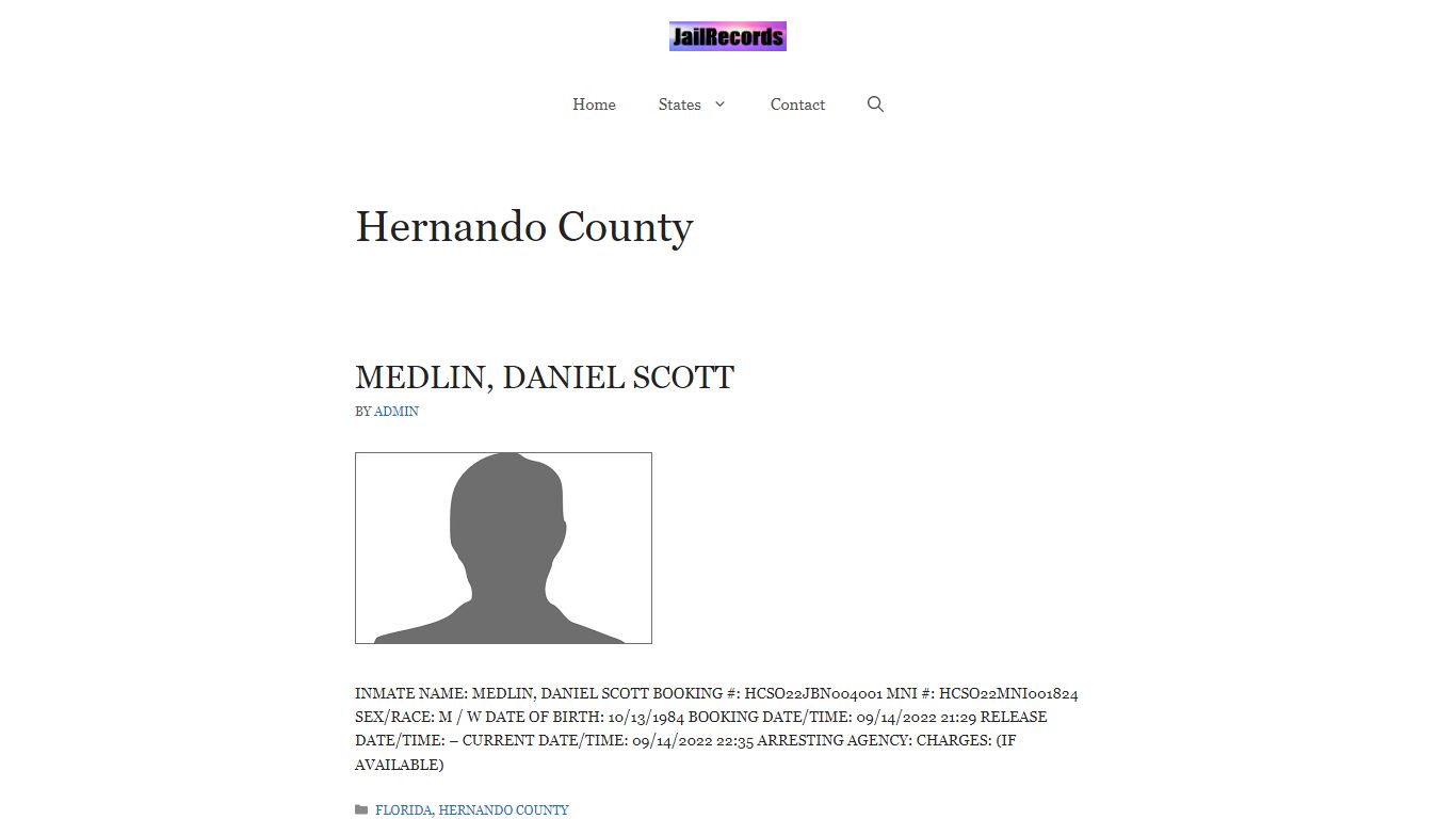 Hernando County Arrest Records